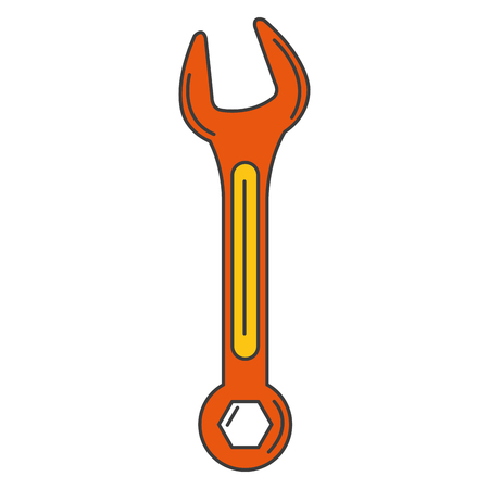 wrench tool isolated icon vector illustration designのイラスト素材