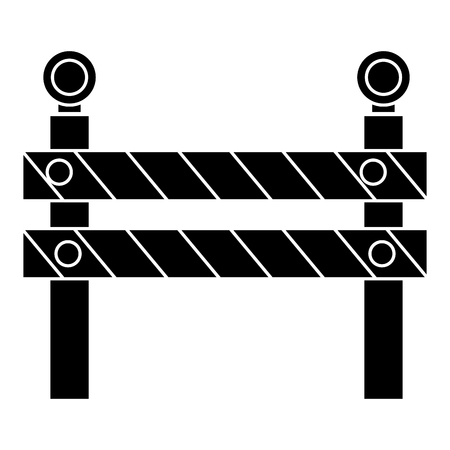Construction fence icon.のイラスト素材