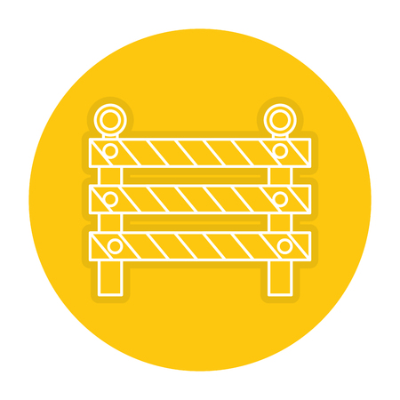 Construction fence icon.のイラスト素材