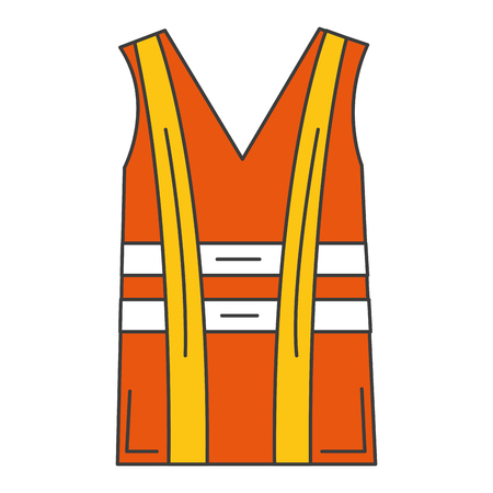 jacket construction isolated icon vector illustration designのイラスト素材