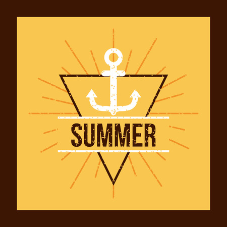 summer relax flat icon vector illustration design graphicのイラスト素材