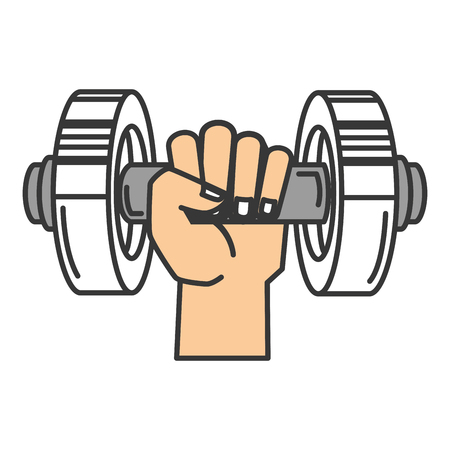 weight lifting device gym vector illustration designのイラスト素材