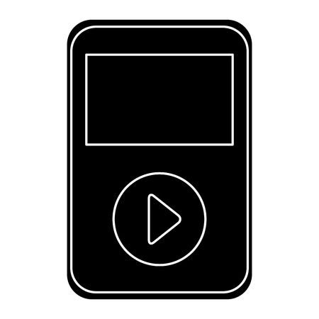 music player mp3 icon vector illustration designのイラスト素材