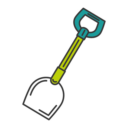 shovel tool isolated icon vector illustration designのイラスト素材