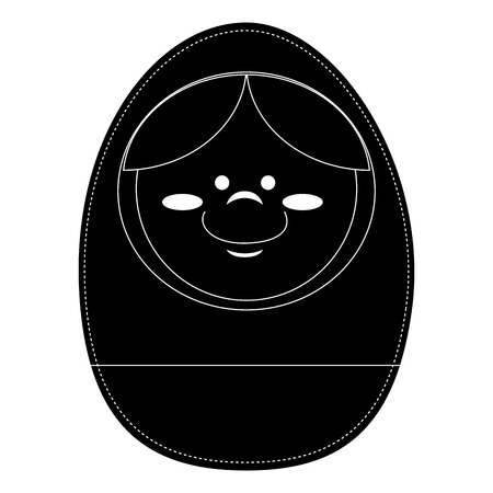 egg wooden toy icon vector illustration designのイラスト素材