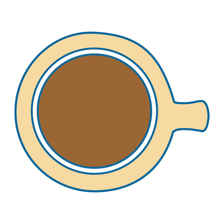coffee mug icon over white background vector illustrationのイラスト素材