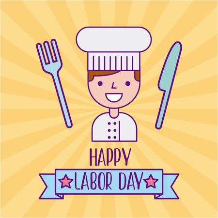 happy labor day icon vector illustration design graphicのイラスト素材