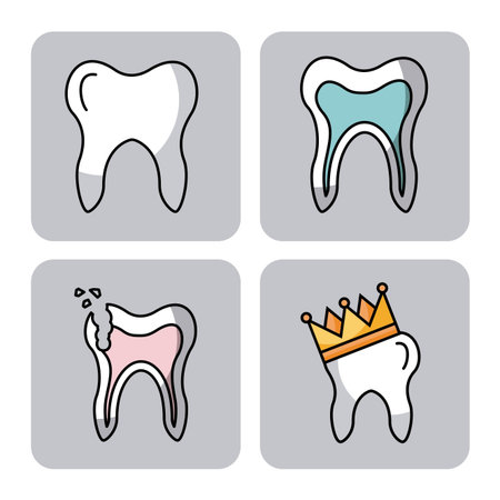 icon set dentist profession vector illustration design graphicのイラスト素材