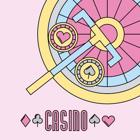 Casino bets open icon vector illustration design graphicのイラスト素材