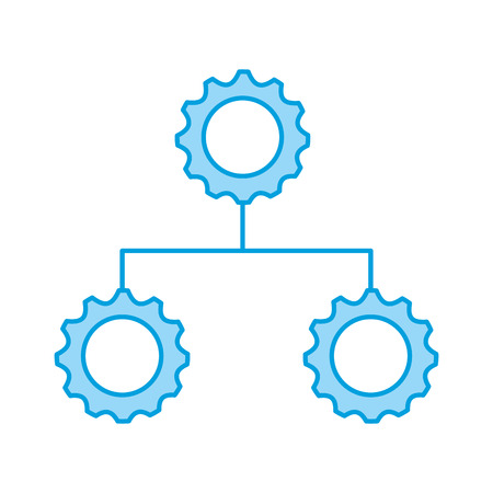 Gears machine isolated icon vector illustration designのイラスト素材