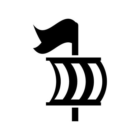 Sailing boat isolated icon illustration designのイラスト素材