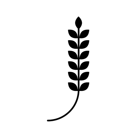 Wreath leaf isolated icon illustration designのイラスト素材