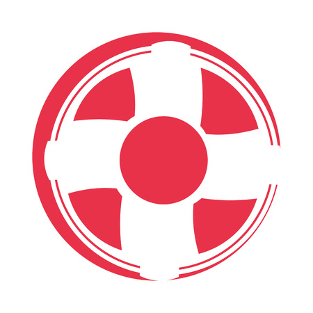 float lifeguard isolated icon vector illustration designのイラスト素材