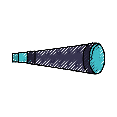 Telescope device isolated icon vector illustration designのイラスト素材
