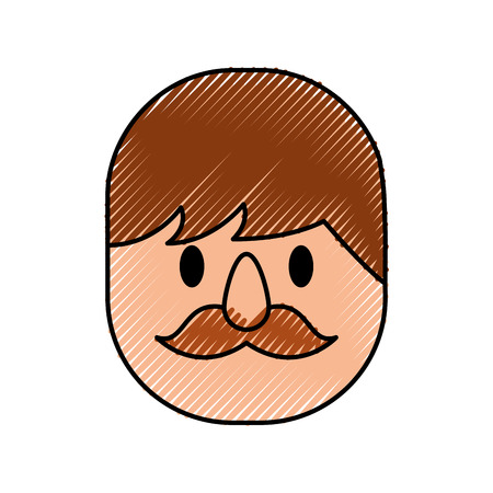 man avatar character icon vector illustration designのイラスト素材