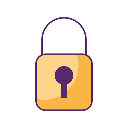 safe padlock isolated icon vector illustration designのイラスト素材