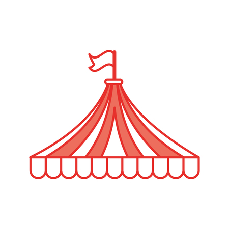 circus tent isolated icon vector illustration designのイラスト素材