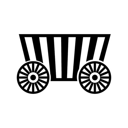 carnival fast food cart with wheels vector illustration designのイラスト素材