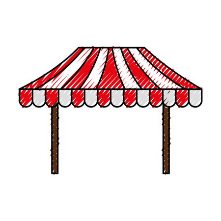 carnival fast food cart vector illustration designのイラスト素材