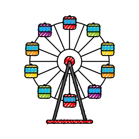 Panoramic wheel isolated icon vector illustration designのイラスト素材