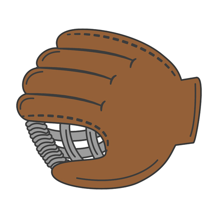 baseball glove isolated icon vector illustration designのイラスト素材