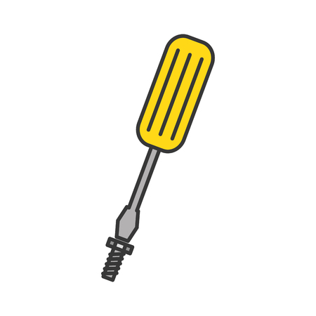 screwdriver tool isolated icon vector illustration designのイラスト素材