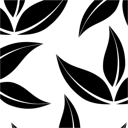leaf plant ecology pattern vector illustration designのイラスト素材