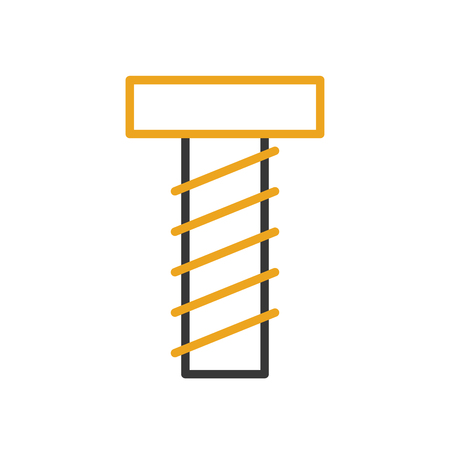 screw tool isolated icon vector illustration designのイラスト素材