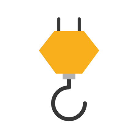 construction crane hook icon vector illustration designのイラスト素材