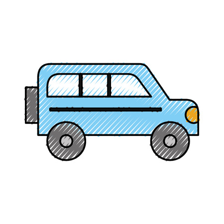 safari van isolated icon vector illustration designのイラスト素材