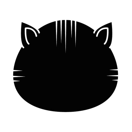 cat icon over white background vector illustrationのイラスト素材
