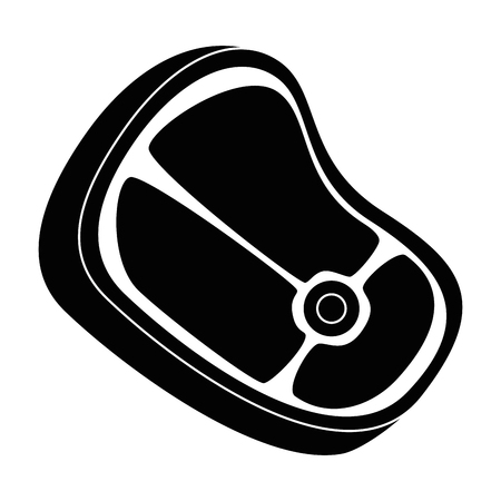 meat steak icon over white background vector illustrationのイラスト素材