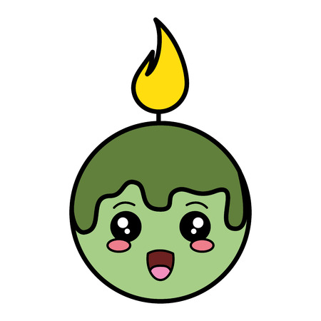 candle spa character vector illustration designのイラスト素材