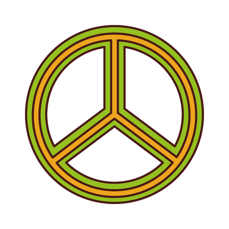 Peace symbol isolated icon vector illustration designのイラスト素材