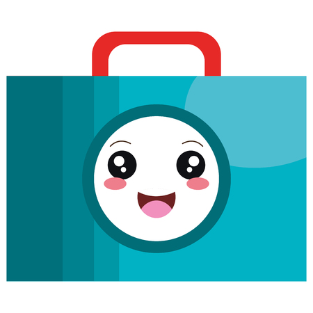 Medical kit kawaii character vector illustration designのイラスト素材