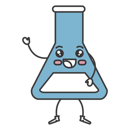 tube test kawaii character vector illustration designのイラスト素材