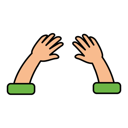 hands human isolated icon vector illustration designのイラスト素材