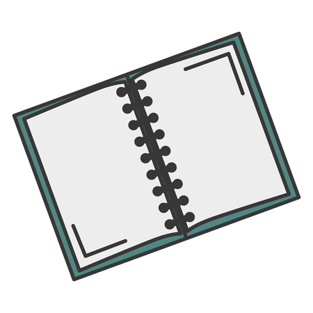 notebook school isolated icon vector illustration designのイラスト素材