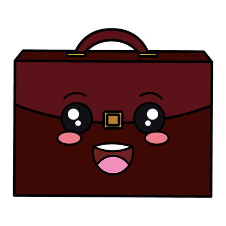 portfolio briefcase  character vector illustration designのイラスト素材