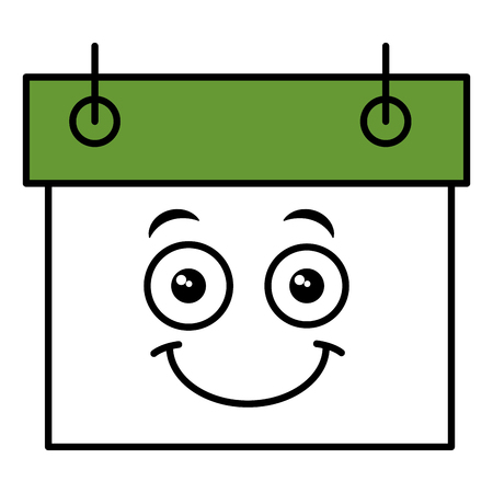 calendar reminder character vector illustration designのイラスト素材