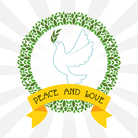 Dove of peace and love theme Vector illustrationのイラスト素材