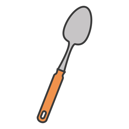 Spoon cutlery isolated icon vector illustration designのイラスト素材
