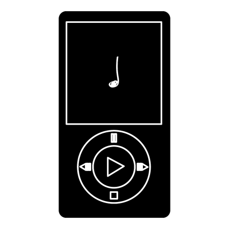 digital music player icon vector illustration designのイラスト素材
