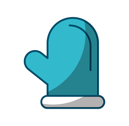 christmas glove isolated icon vector illustration designのイラスト素材