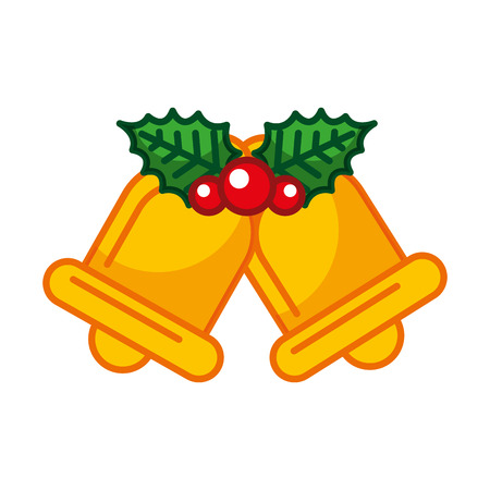 A christmas bell decorative icon vector illustration design.のイラスト素材