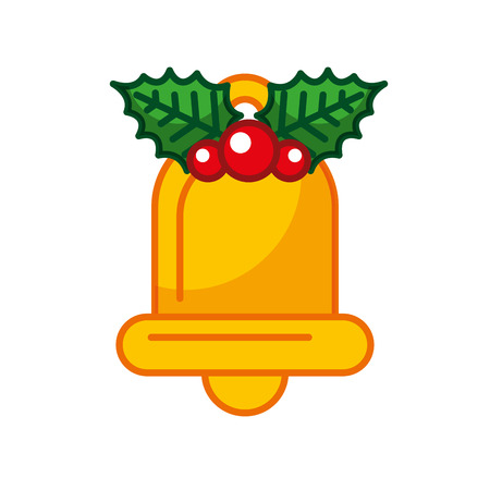 christmas bell decorative icon vector illustration designのイラスト素材