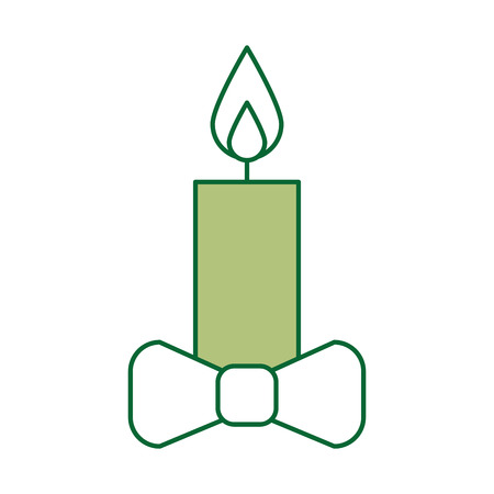 Candle christmas isolated icon vector illustration designのイラスト素材