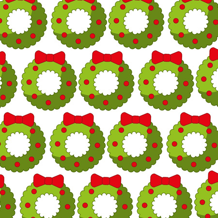 christmas crown pattern background vector illustration designのイラスト素材