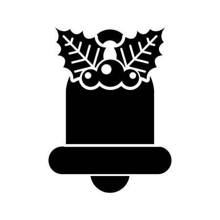 christmas bell decorative icon vector illustration designのイラスト素材