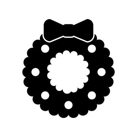 christmas crown isolated icon vector illustration designのイラスト素材
